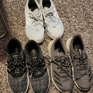 Lot of 3 Ladies Adidas tennis shoes size 9